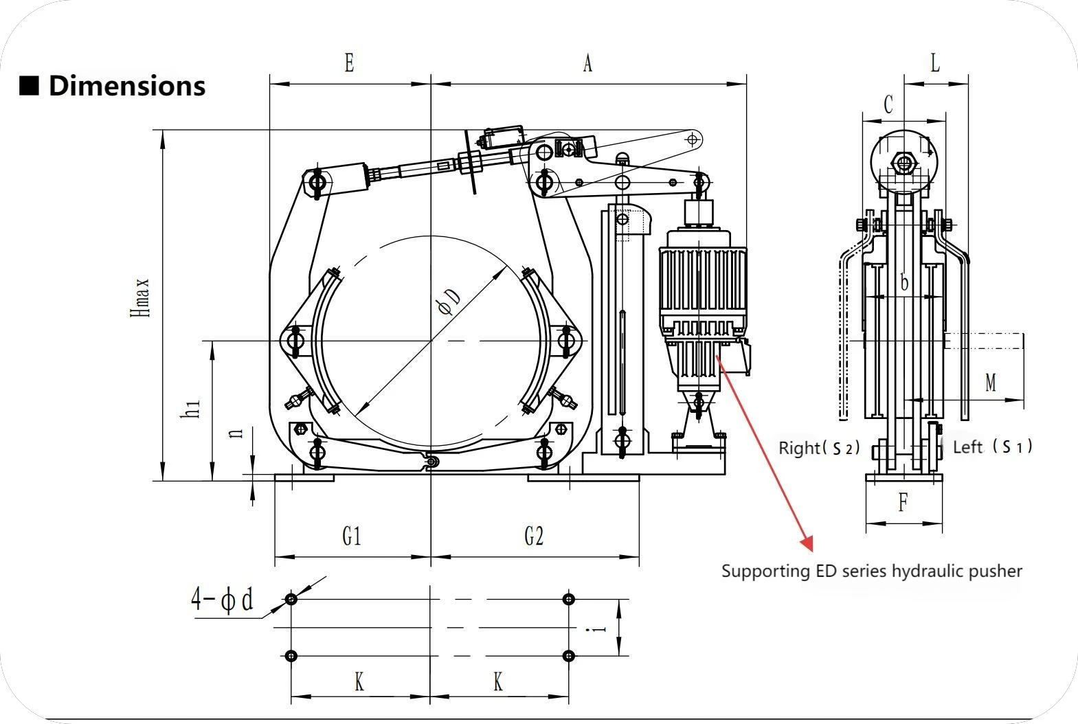 Electrohydraulic brakes for cranes Electrohydraulic brakes for cranes